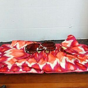 Chicos Folding Tote Bag with Free Sunglasses...EUC